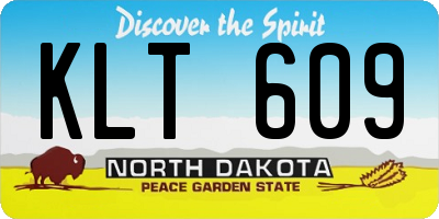 ND license plate KLT609