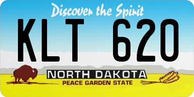 ND license plate KLT620
