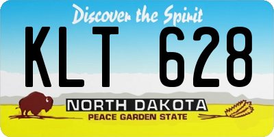 ND license plate KLT628