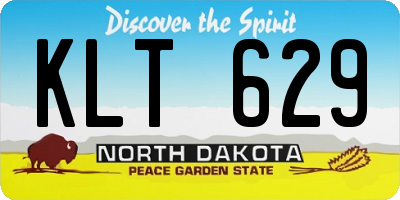 ND license plate KLT629