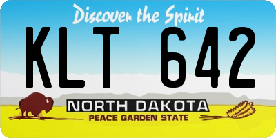 ND license plate KLT642