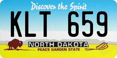 ND license plate KLT659
