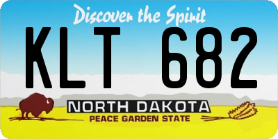 ND license plate KLT682