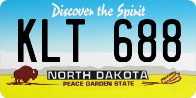 ND license plate KLT688
