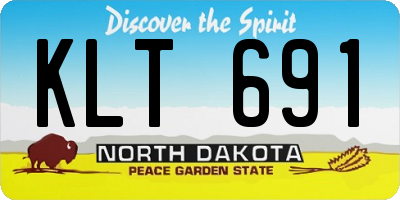ND license plate KLT691