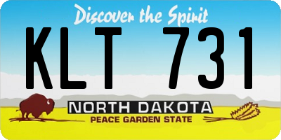 ND license plate KLT731