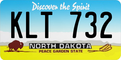 ND license plate KLT732