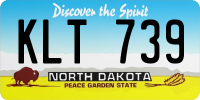 ND license plate KLT739