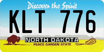 ND license plate KLT776