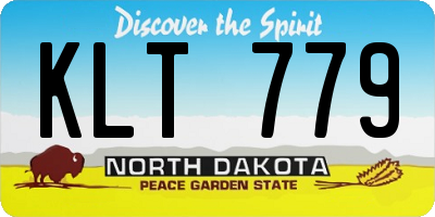 ND license plate KLT779