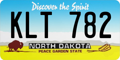 ND license plate KLT782