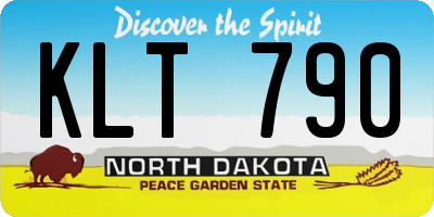 ND license plate KLT790