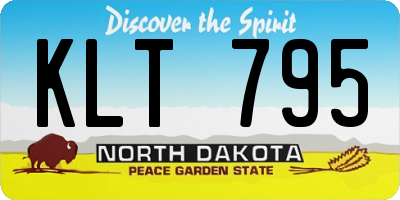 ND license plate KLT795