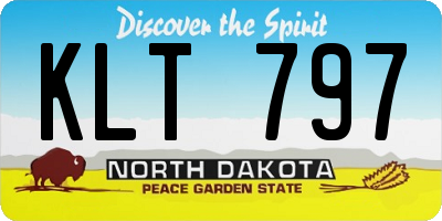ND license plate KLT797