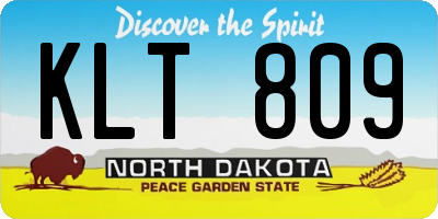 ND license plate KLT809