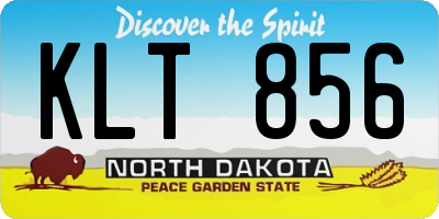 ND license plate KLT856