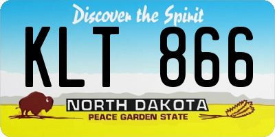ND license plate KLT866