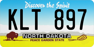 ND license plate KLT897