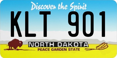 ND license plate KLT901