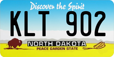 ND license plate KLT902