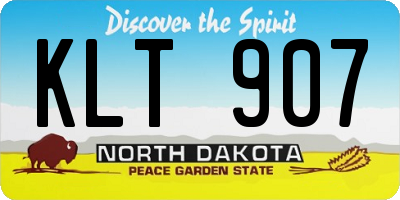 ND license plate KLT907