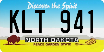 ND license plate KLT941