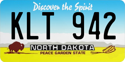 ND license plate KLT942