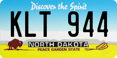 ND license plate KLT944