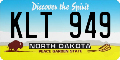 ND license plate KLT949