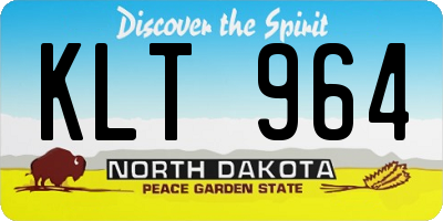 ND license plate KLT964