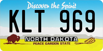 ND license plate KLT969
