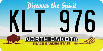 ND license plate KLT976