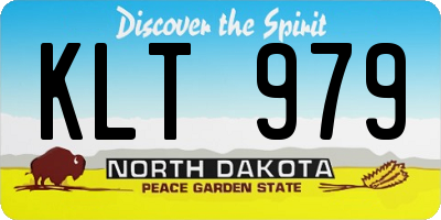 ND license plate KLT979