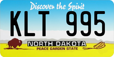 ND license plate KLT995