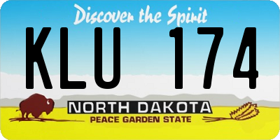 ND license plate KLU174