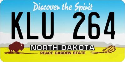ND license plate KLU264
