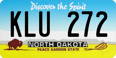 ND license plate KLU272