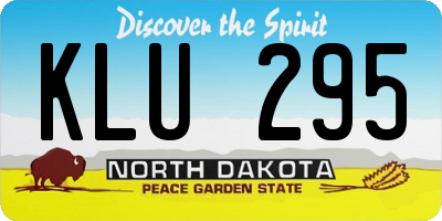 ND license plate KLU295