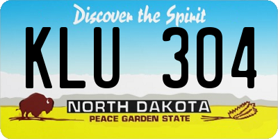 ND license plate KLU304