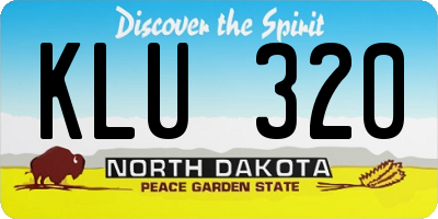 ND license plate KLU320