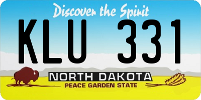 ND license plate KLU331