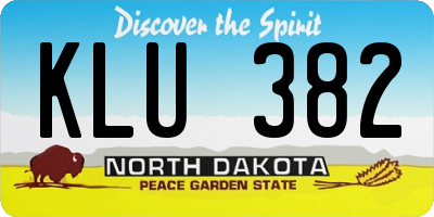 ND license plate KLU382