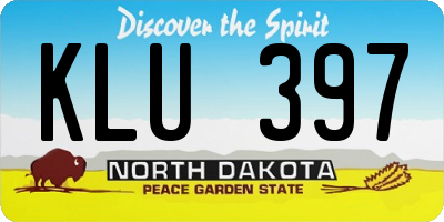 ND license plate KLU397