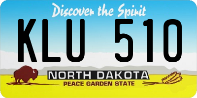 ND license plate KLU510