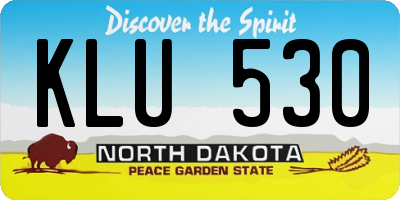 ND license plate KLU530