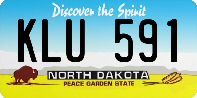 ND license plate KLU591