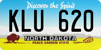 ND license plate KLU620