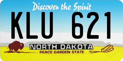 ND license plate KLU621