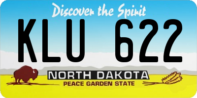 ND license plate KLU622