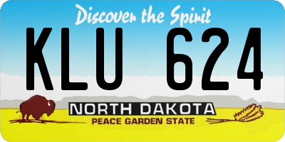 ND license plate KLU624